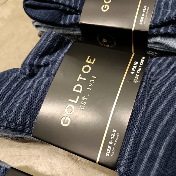 Gold Toe Men's Multicolor 16 pairs Socks Sz 6 - 12.5 New